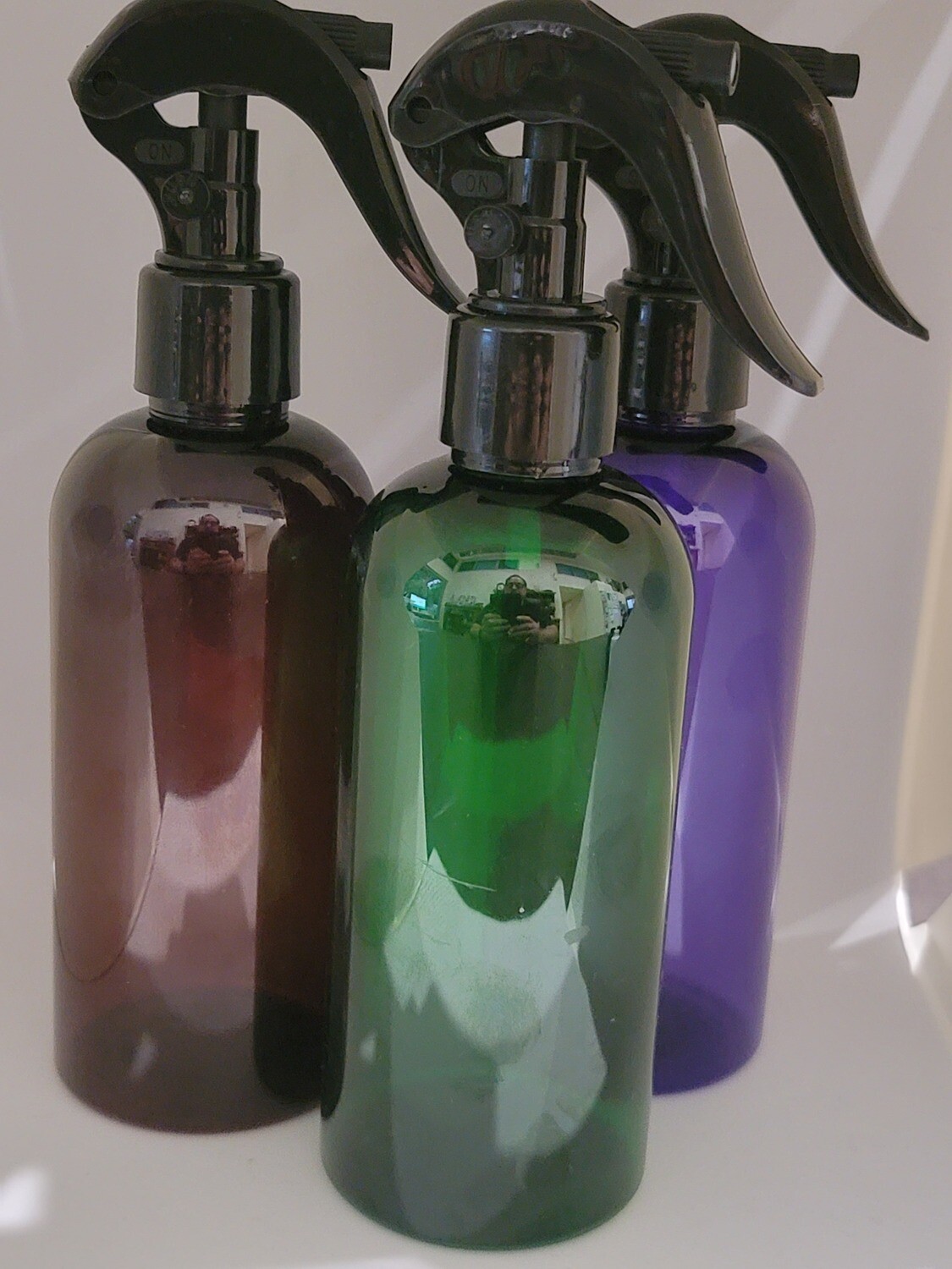 250mL  PET1(Plastic♲) 24mm Neck Bottles with TRIGGER SPRAYS - Bulk Pack of 25 - SELECT FROM 6 COLOURS