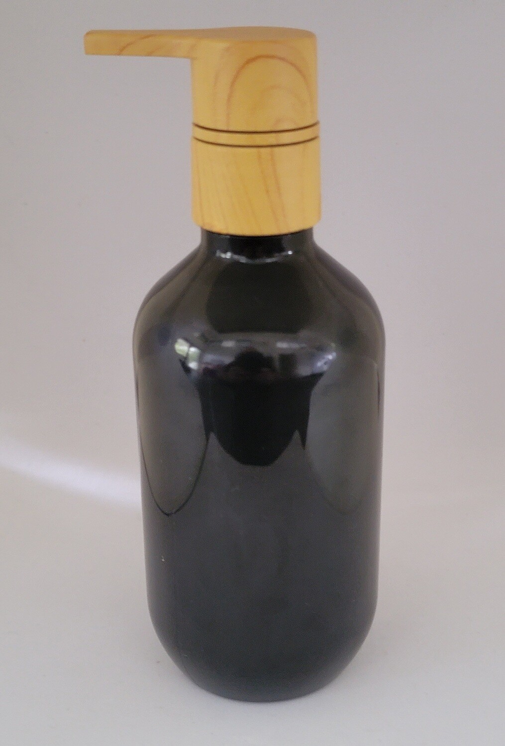 200ml Black Veral (PET♲) Plastic with 24410 Neck IMITATION TIMBER Lotion Pump Pack 10 Pcs