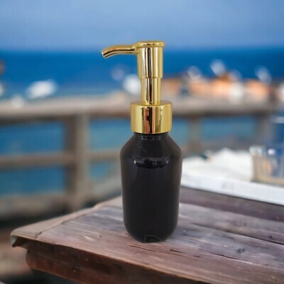 100mL GOLD BIRD BILL Lotion Pump with Black Veral PET(Plastic) Bottle 100mL GOLD BIRD BILL Lotion Pump with Black Veral PET(Plastic) Bottle