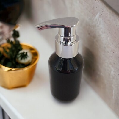 100mL SILVER DUCK BILL Lotion Pump with Black Veral PET(Plastic) Bottle 100mL SILVER DUCK BILL Lotion Pump with Black Veral PET(Plastic) Bottle