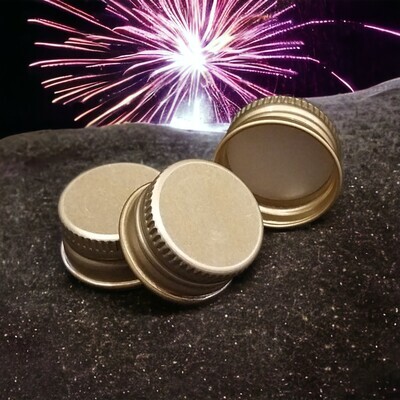 22mm GOLD Metal NON TAMPER EVIDENT Wadded Cap 22mm GOLD Metal NON TAMPER EVIDENT Wadded Cap