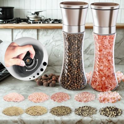 120ml or 4oz Square Clear Glass Jar HERB SPICE STORAGE SHAKER JARS (SET of 12 ) with CHOICE of S/STEEL FUNNEL, SPICE LABELS , CLEANING BRUSH & PEN MARKER