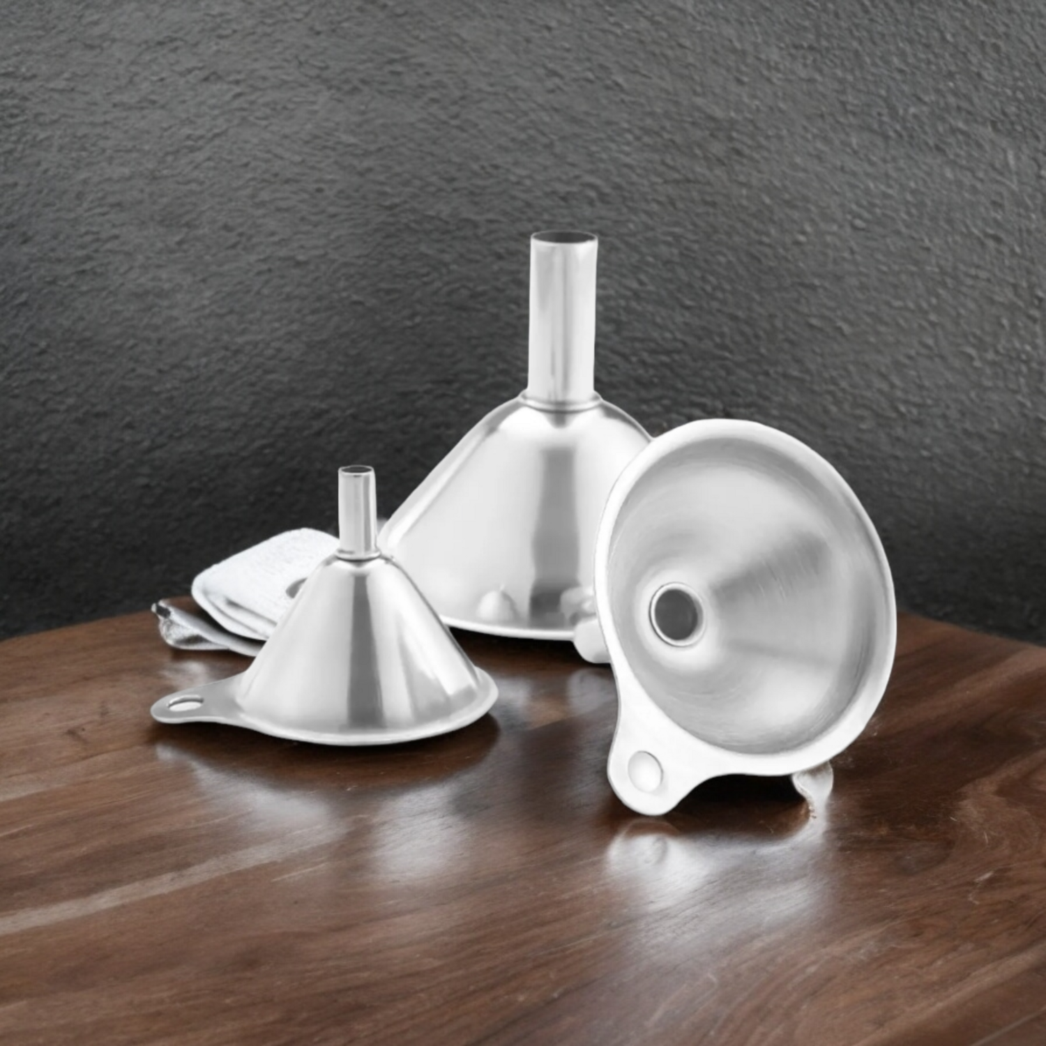 Funnel Mini Stainless Steel - CHOICE OF 3 SIZES (S,M,L)