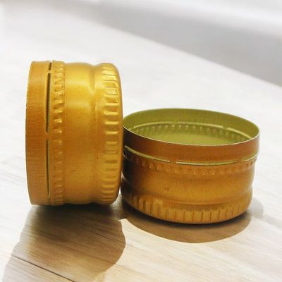 28mm Metal Tamper Metal Cap - CHOICE OF COLOUR GOLD OR OFF WHITE