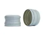 28mm Metal Tamper Metal Cap - CHOICE OF COLOUR GOLD OR OFF WHITE