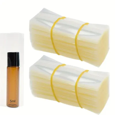 SHRINK SLEEVES FOR THICK GLASS ROLLERS 3.3CM W x 8.5cm H - With Perforated Sides - 100 Pcs