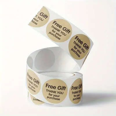 FREE GIFT - THANK YOU STICKERS 25MM X 500PC ROLL