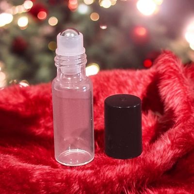 5ml SLIM CLEAR Boston Glass Rollon with Metal Roller