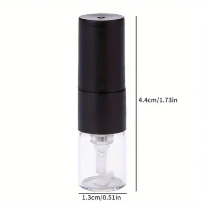 1ml  Glass Atomiser with Black Overcap