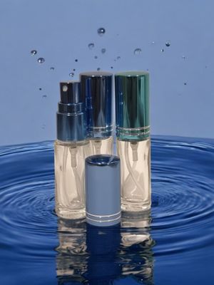 3ml  Glass Atomiser with GLOSS BLUE (2 LINE) Overcap