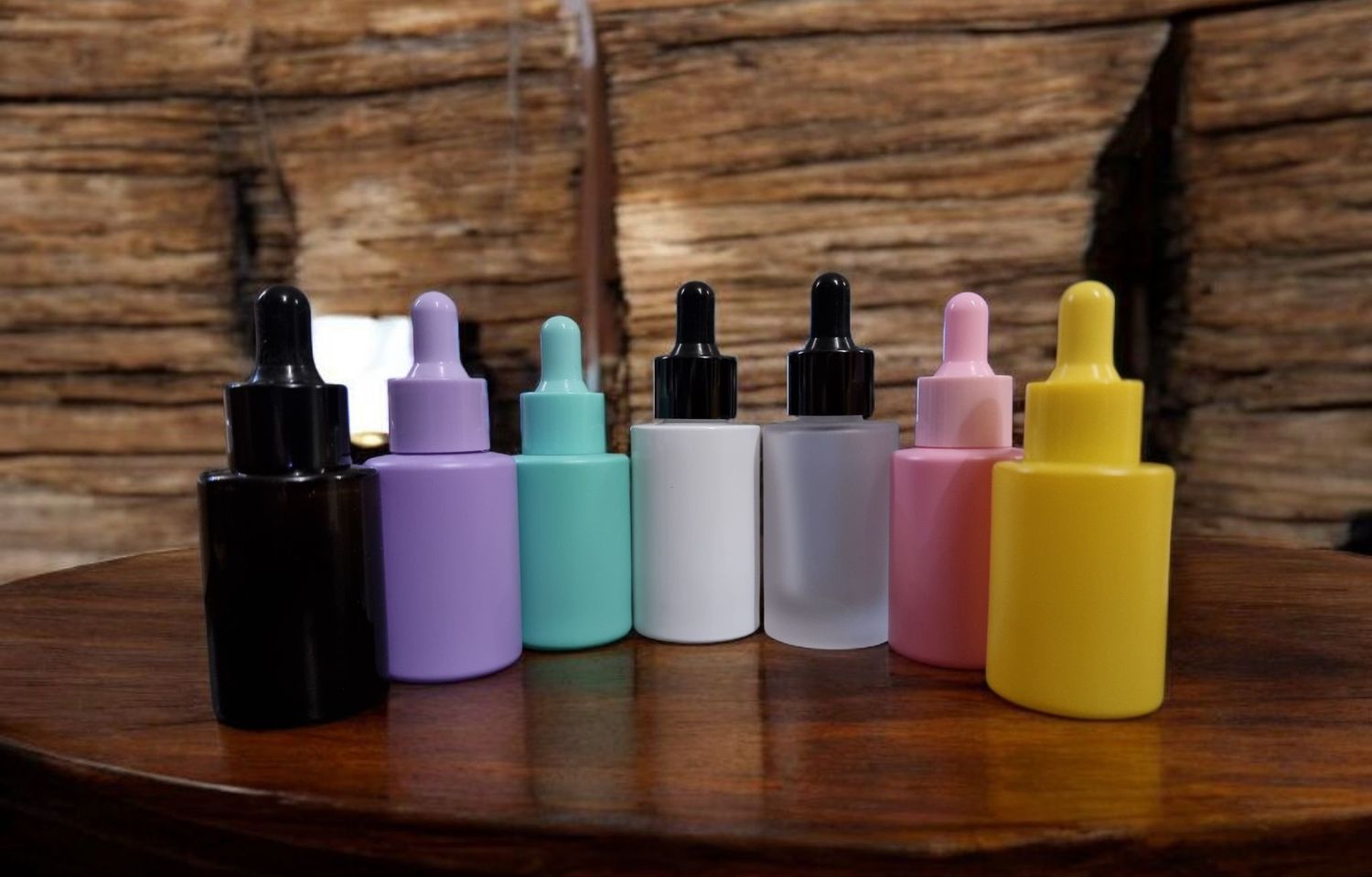 30ML MACARON-SQUARE SHOULDER SERUM GLASS BOTTLES