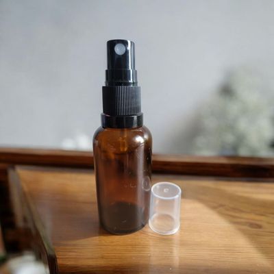 30mL AMBER GLASS AROMA SPRITZER - FINE MIST ATOMISER BOTTLE - SPECIAL BUY