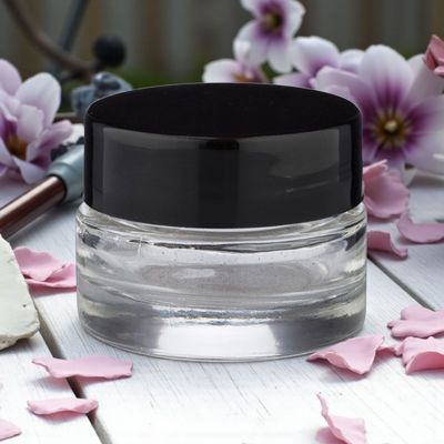 5ML GLASS BALM POTS &amp; BLACK SCREW CAP with Caska Seal - SPECIAL BUY