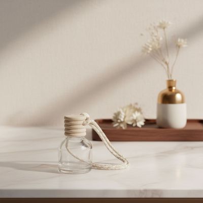 8ml BELL Dome Clear Glass Car Diffuser - SPECIAL BUY