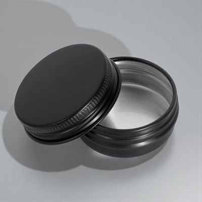 30gm Aluminium BLACK Tins with a Screw Cap