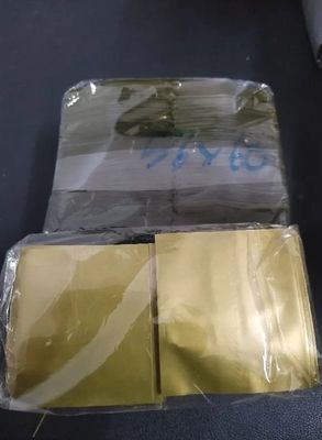 Tamper Evident Shrink Sleeve 55mm Wide x 50mm Long - GOLD- 100 PC PACK