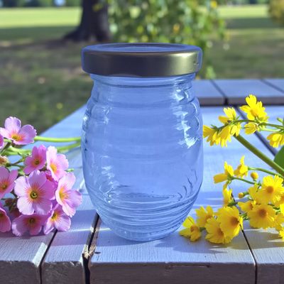 180mL (250g HONEY) Honey Hive Glass Jar with Choice of 53mm Lid 180mL (250g HONEY) Honey Hive Glass Jar with Choice of 53mm Lid