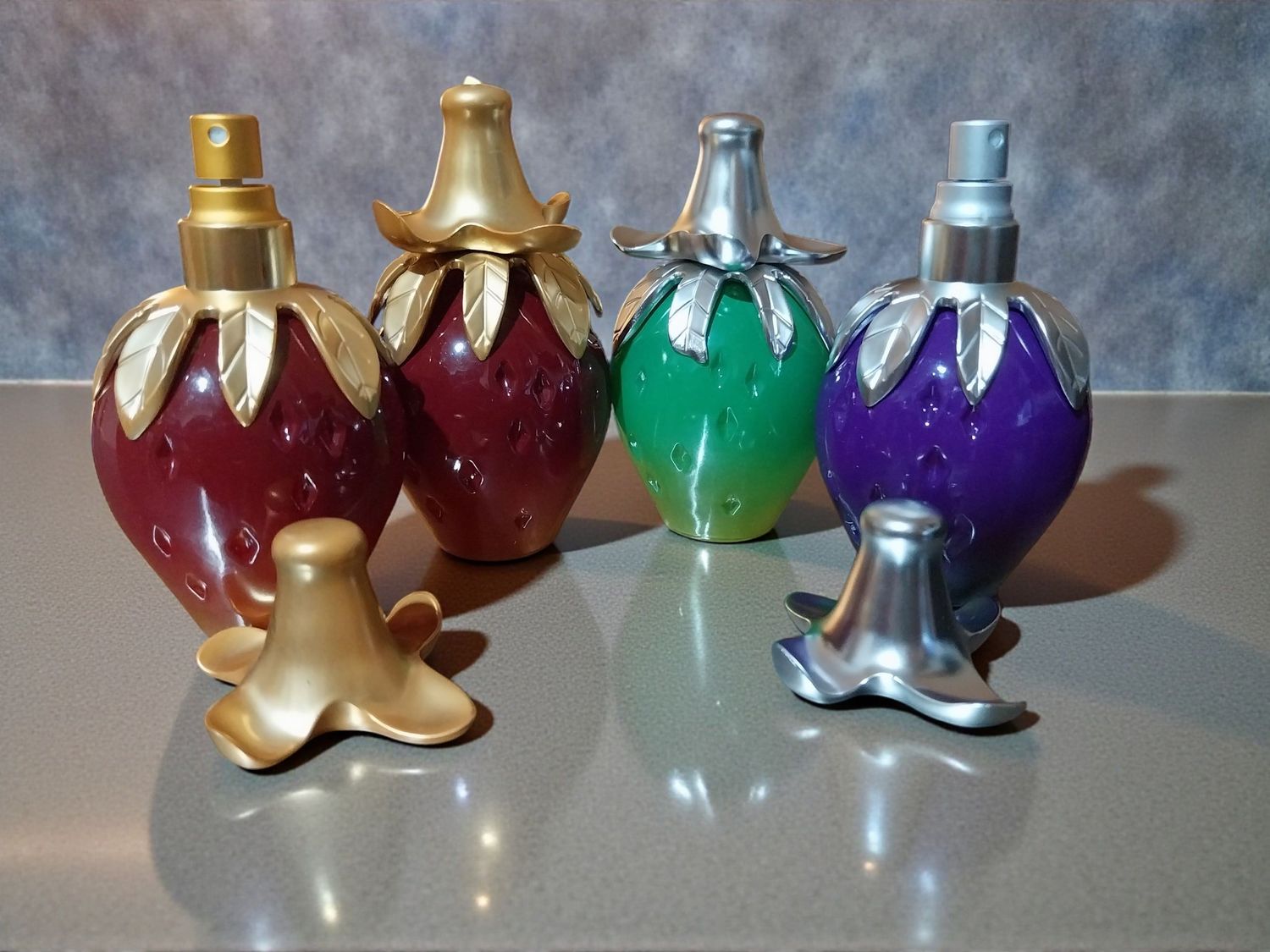50mL Ornate (Strawberry Shaped) Perfume Atomisers SPECIAL BUY PREORDER ONLY