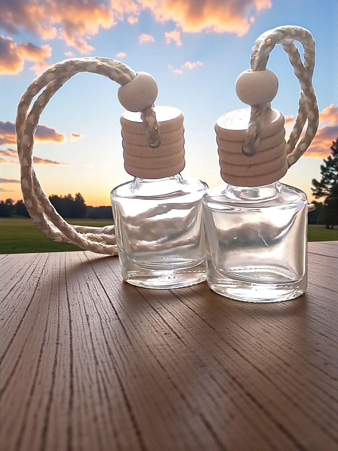 8ml FLASK Clear Glass Car Diffuser -with SPECIAL BUY