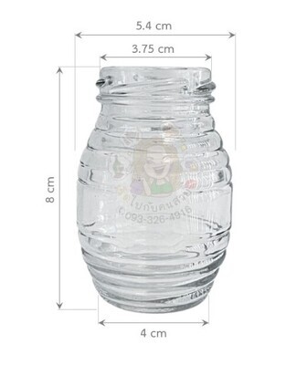 80mL Honey Hive Glass Jar with Choice of 43mm Lid PACK OF 10
