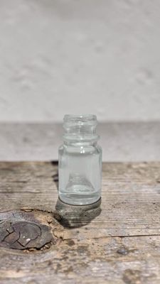 5mL Clear Flint Glass Bottle with Optional Black Cap