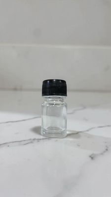 5mL Clear Flint Glass Bottle with Optional Black Cap