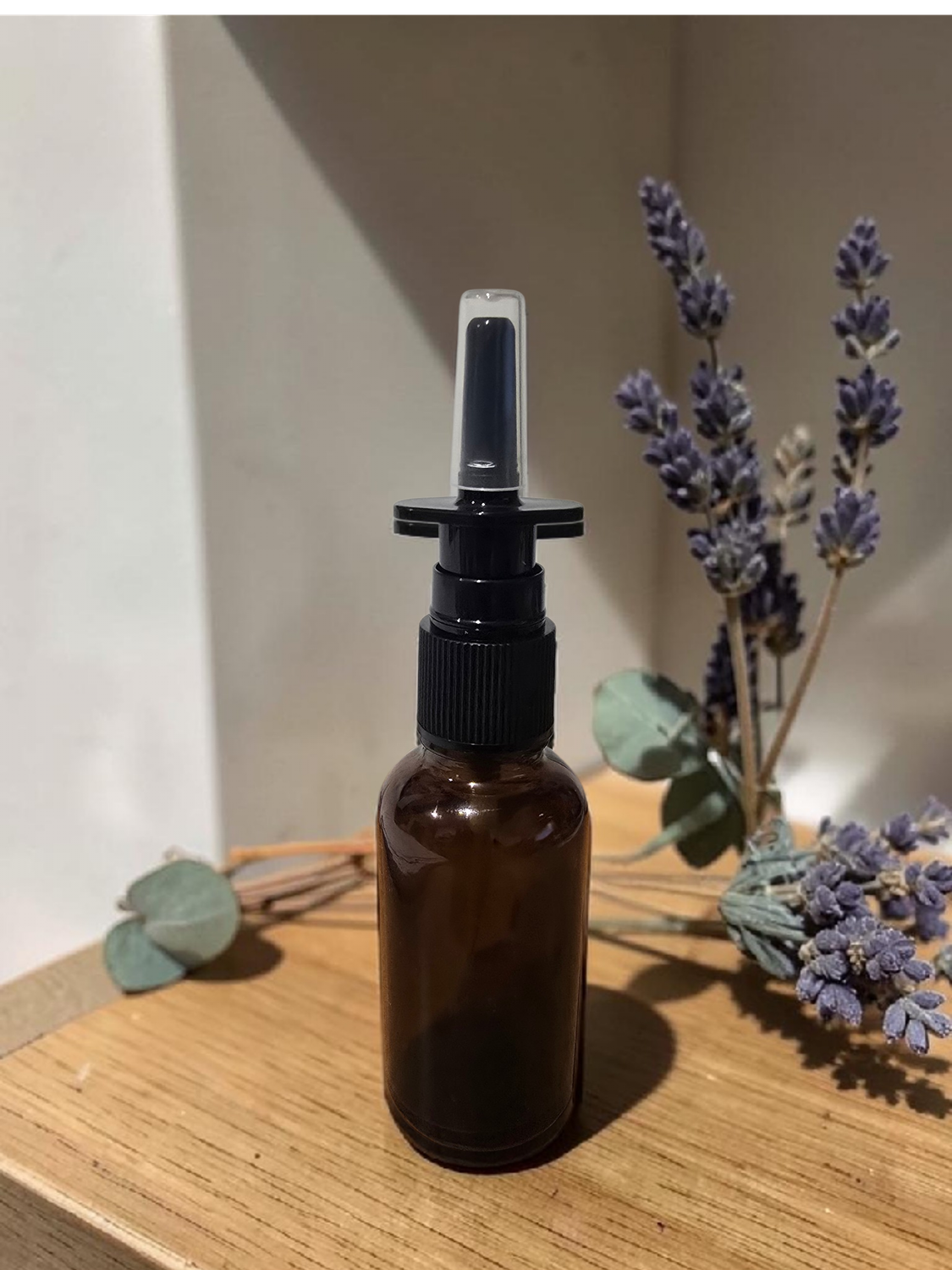 18MM NASAL MIST PUMP SPRAYER Only 5mL -30mL - BLACK - NEW ITEM