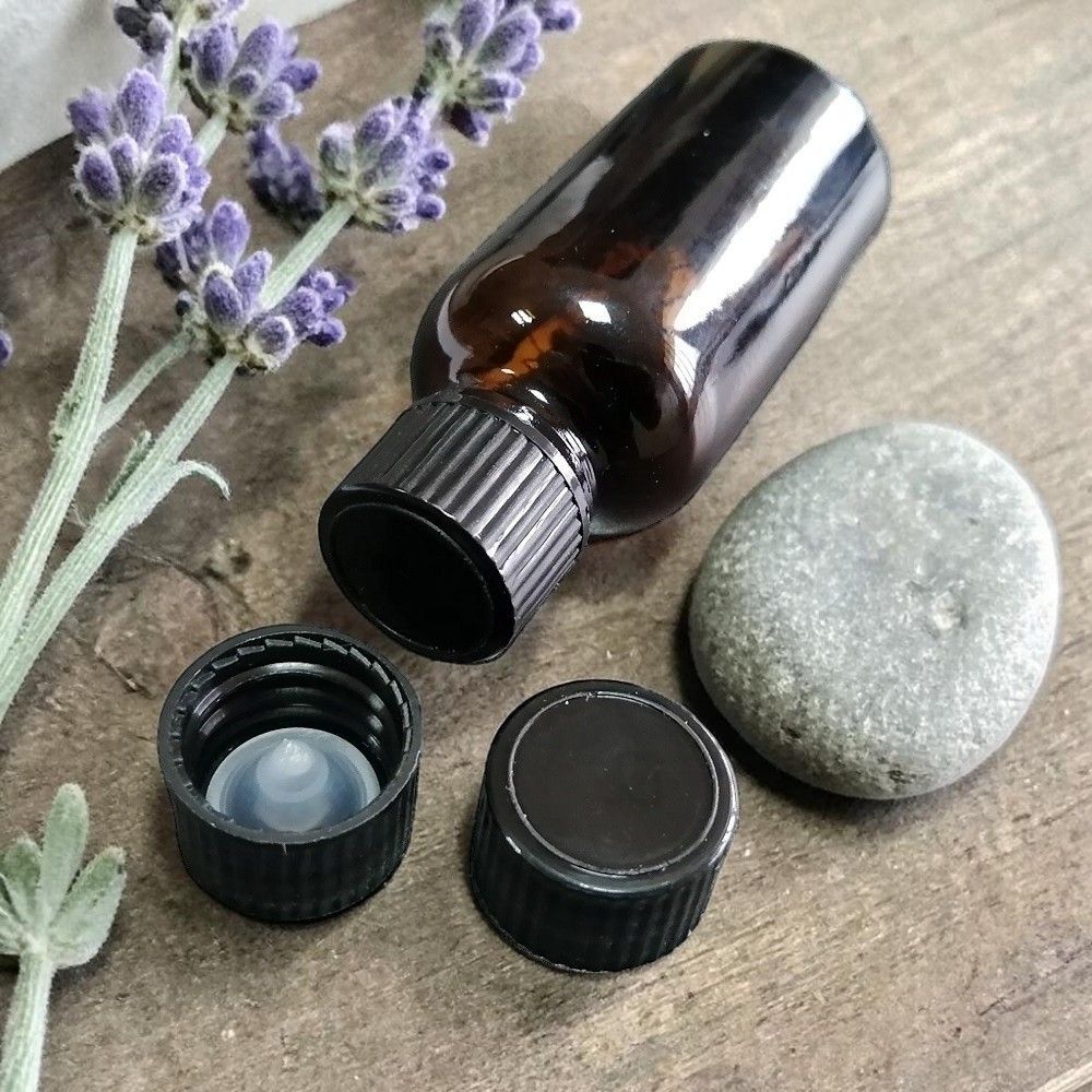 18mm Phenolic Cap With PE Cone Liner BLK Plastic Screw Cap (For Boston Bottles 18mm Neck ) - BULK Pack 100pcs