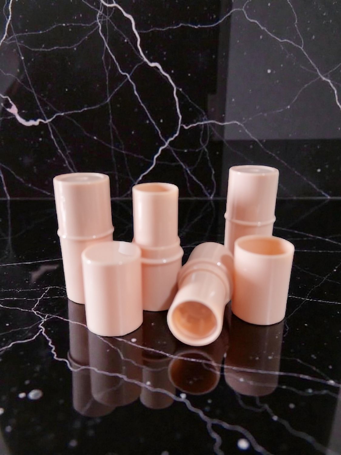 6-8g Empty Lipstick Balm Tubes - PEACH/NUDE - NEW ITEM