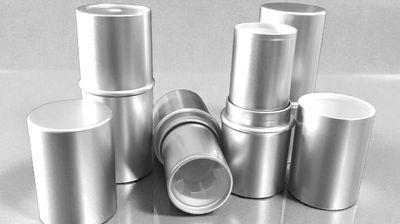6-8g Empty Lipstick Balm Tubes - BRUSHED SILVER - NEW ITEM