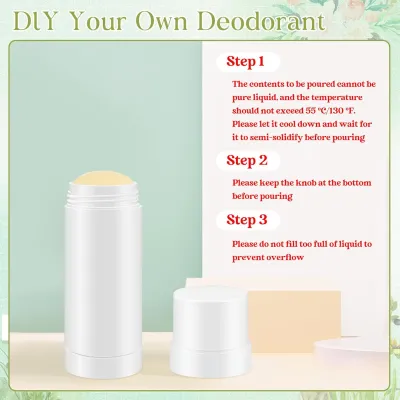 60ml Twist-Up BLACK Deodorant TUBE WITH Clip-on Cap for Underarm