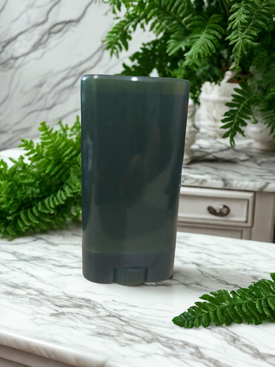 15g - Dark Green Oval Shaped Deodorant/Balm  Deo Tubes (Windup)