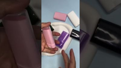 15g - PINK/Clear Oval Shaped Deodorant/Balm Deo Tubes (Windup)
