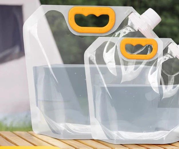 1L FOOD GRADE Plastic Spouted for Honey, Cereals, Rice, Bulk Herbs, Alcohol Juice, Camping &amp; Bush Walking Water Bag Pouch