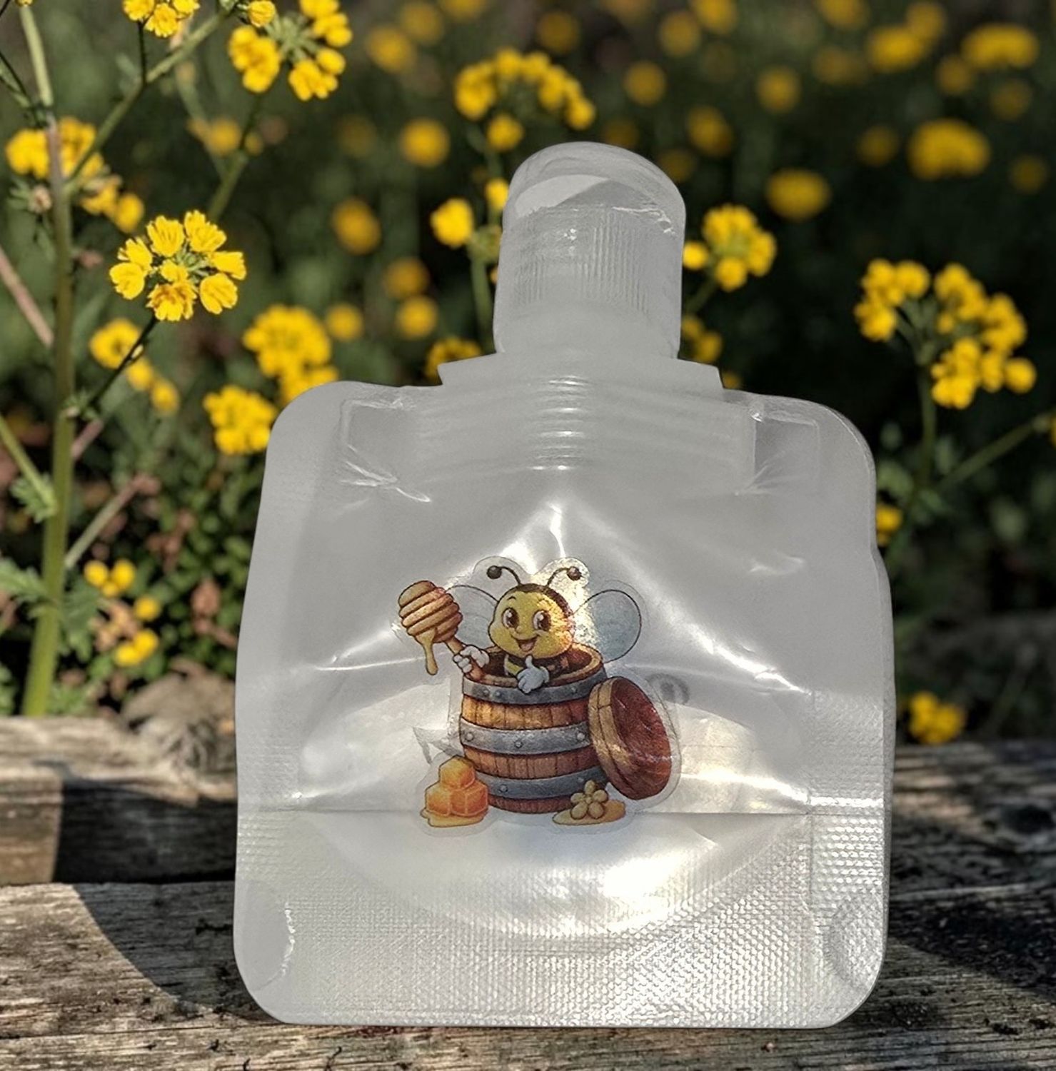 30mL Pouch Refillable - Flip top Spout (Honey, Lotions, Salad Dressing) Holds Approx 50g Honey
