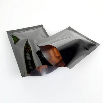 Glossy Black 3 Side Seal Pouches, No Zipper - 11 x 16cm
