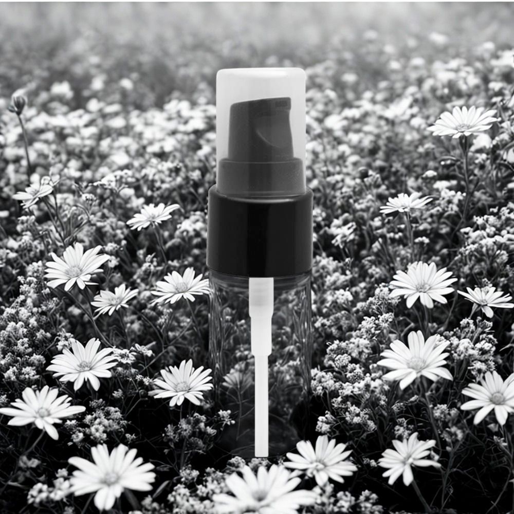 20mm BLACK Serum 20/410 Pump with Clear Overcap