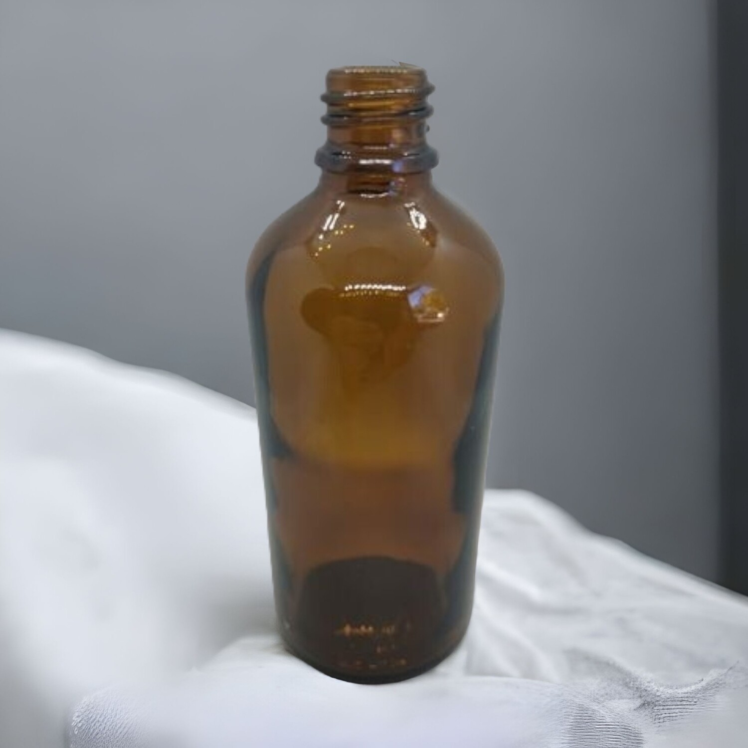 100ml Amber Glass  Boston 18mm Neck Bottle Only - BULK Pack of 70 Bottles