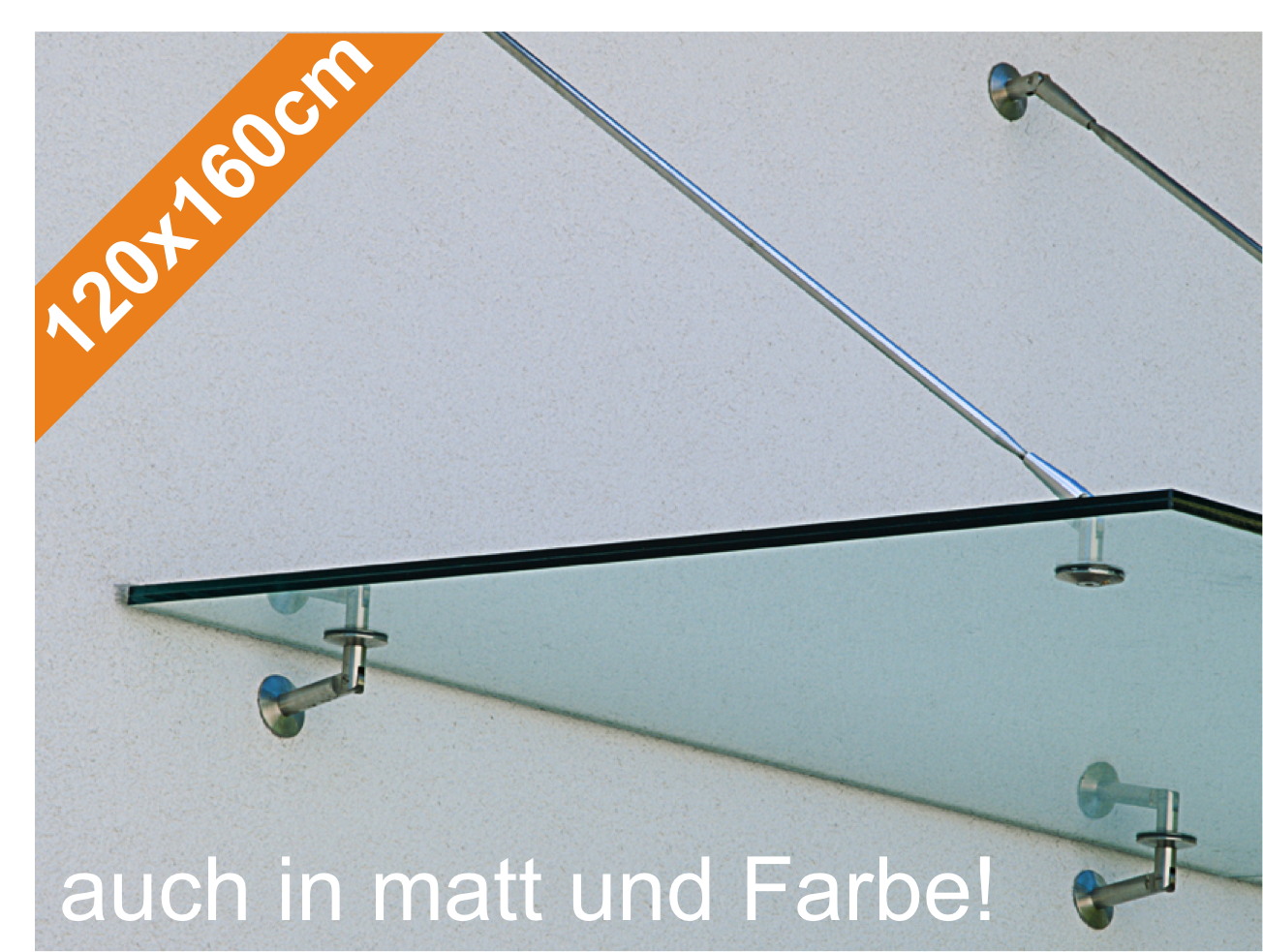 Vordach Set 120x160cm
