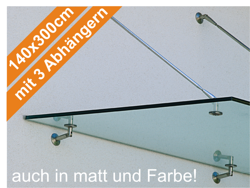 Vordach Set 140x300cm