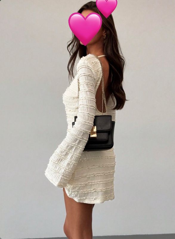 Robe Blanche dos ouvert