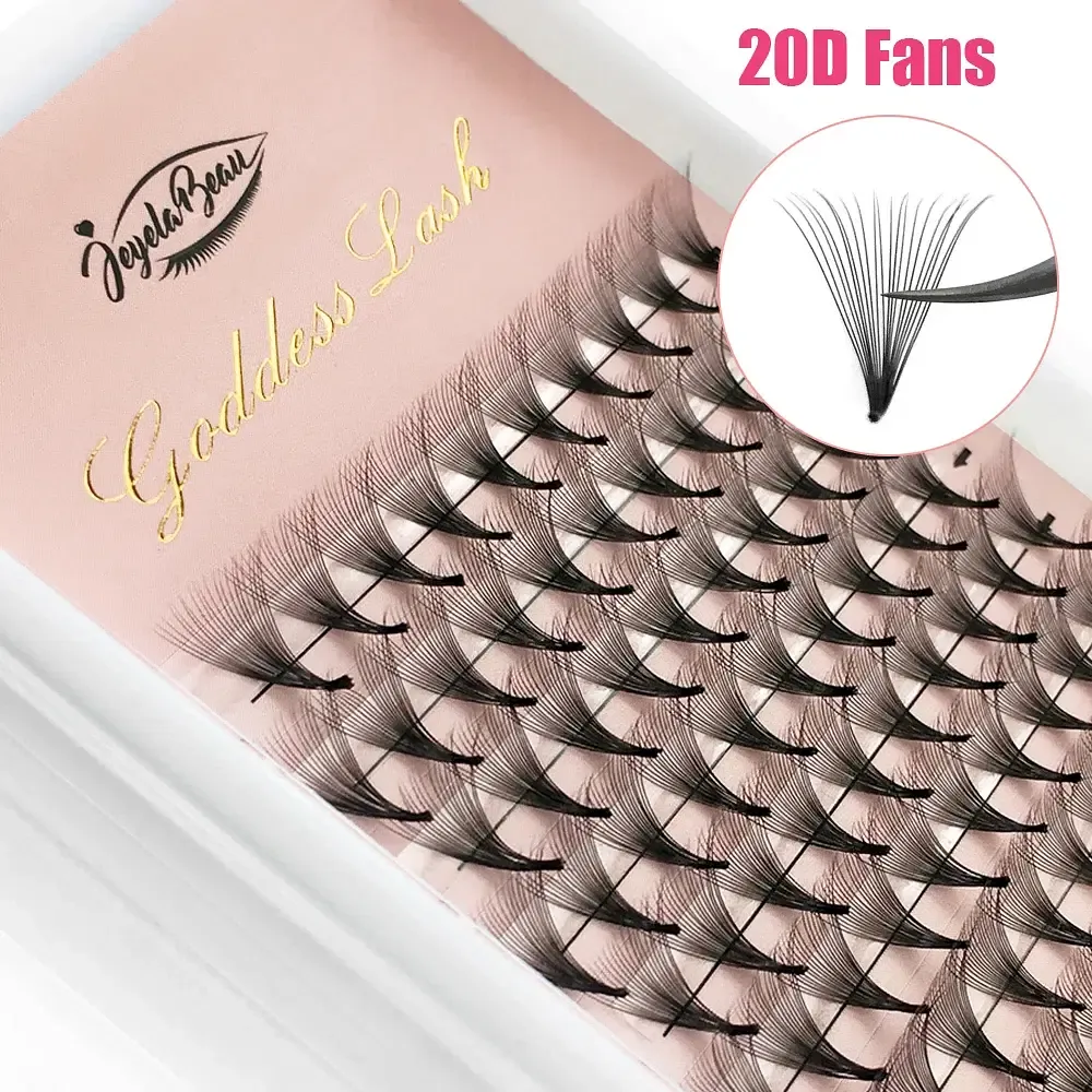 Color: Brushed Brass, Curl: D, Thickness: 0.07mm, Length: 8mm, Ships From: CHINA - Goddess 12D/14D/16D/20D Premade Fan Eyelash Extensions Natural Soft Russian Volume Lashes Faux Mink Individual Lash 