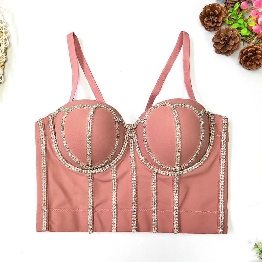 Color: Cosmetic, Size: 36B to80 - French Design Small Size Large Size Suspenders For Women&#39;s Outer Wear