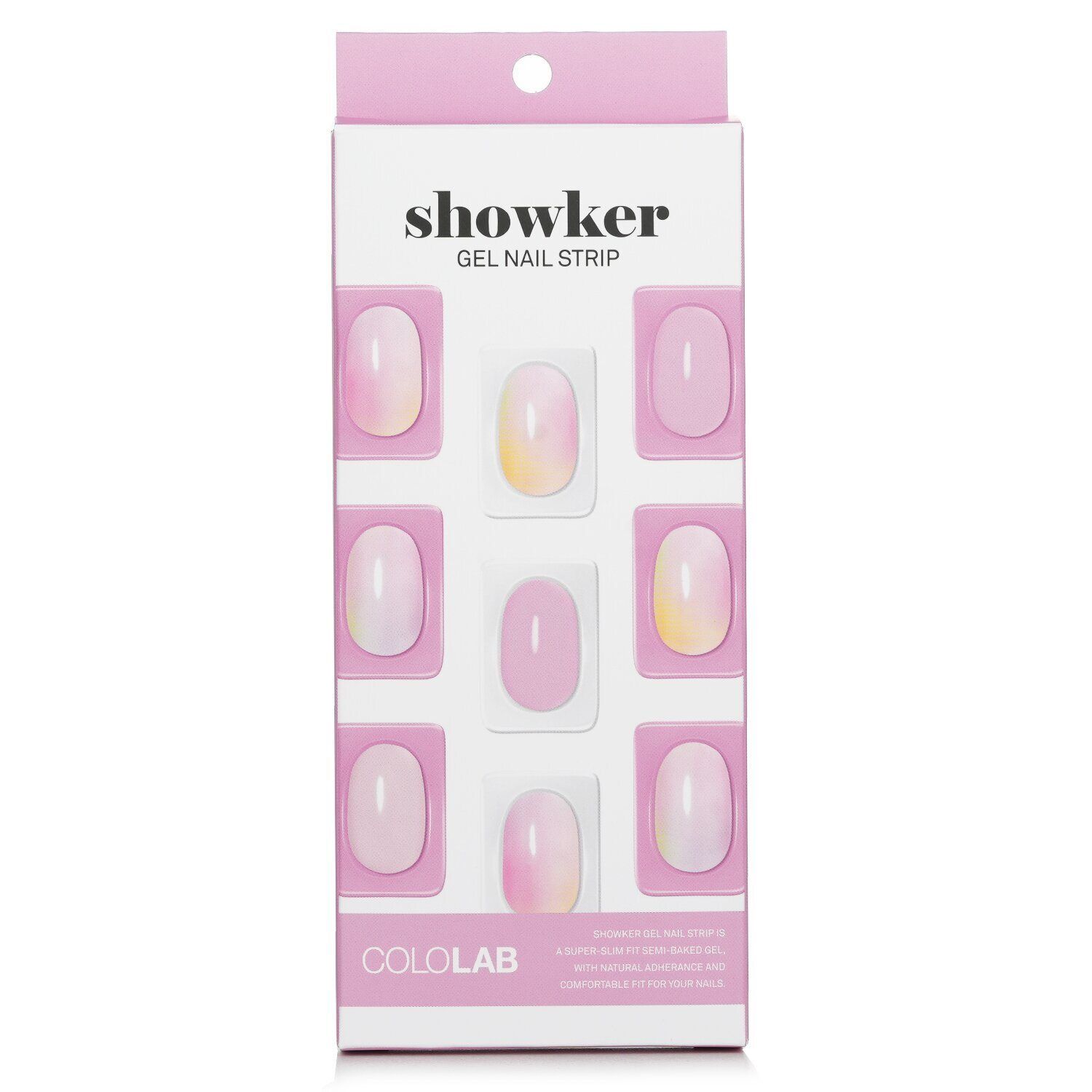 COLOLAB - Showker Gel Nail Strip # CSA111 Spring Marble 899401 1pcs