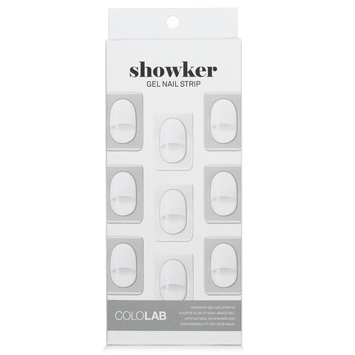 COLOLAB - Showker Gel Nail Strip # CNA802 Classic White 899678 1pcs