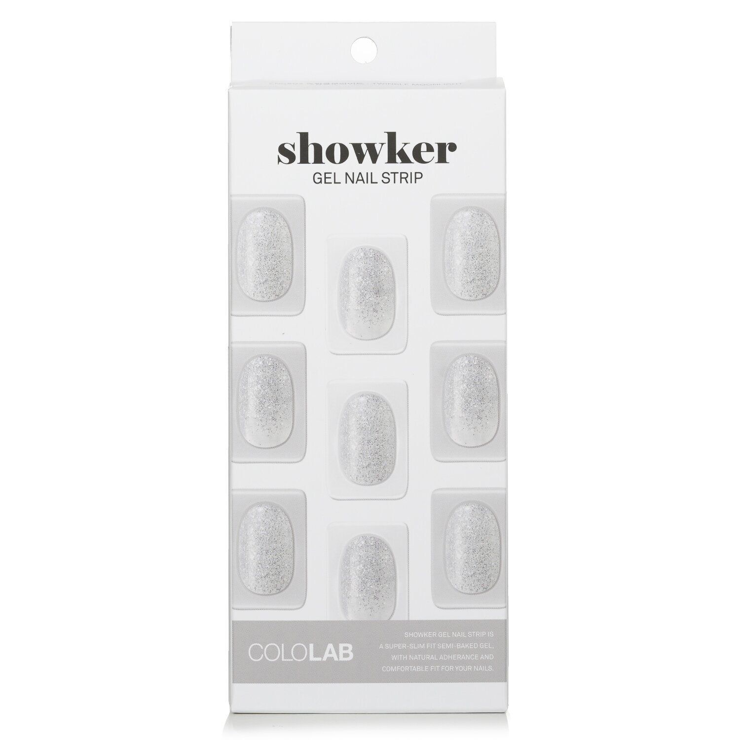 COLOLAB - Showker Gel Nail Strip # CNG803 Twinkle Moonlight 649076 1pcs