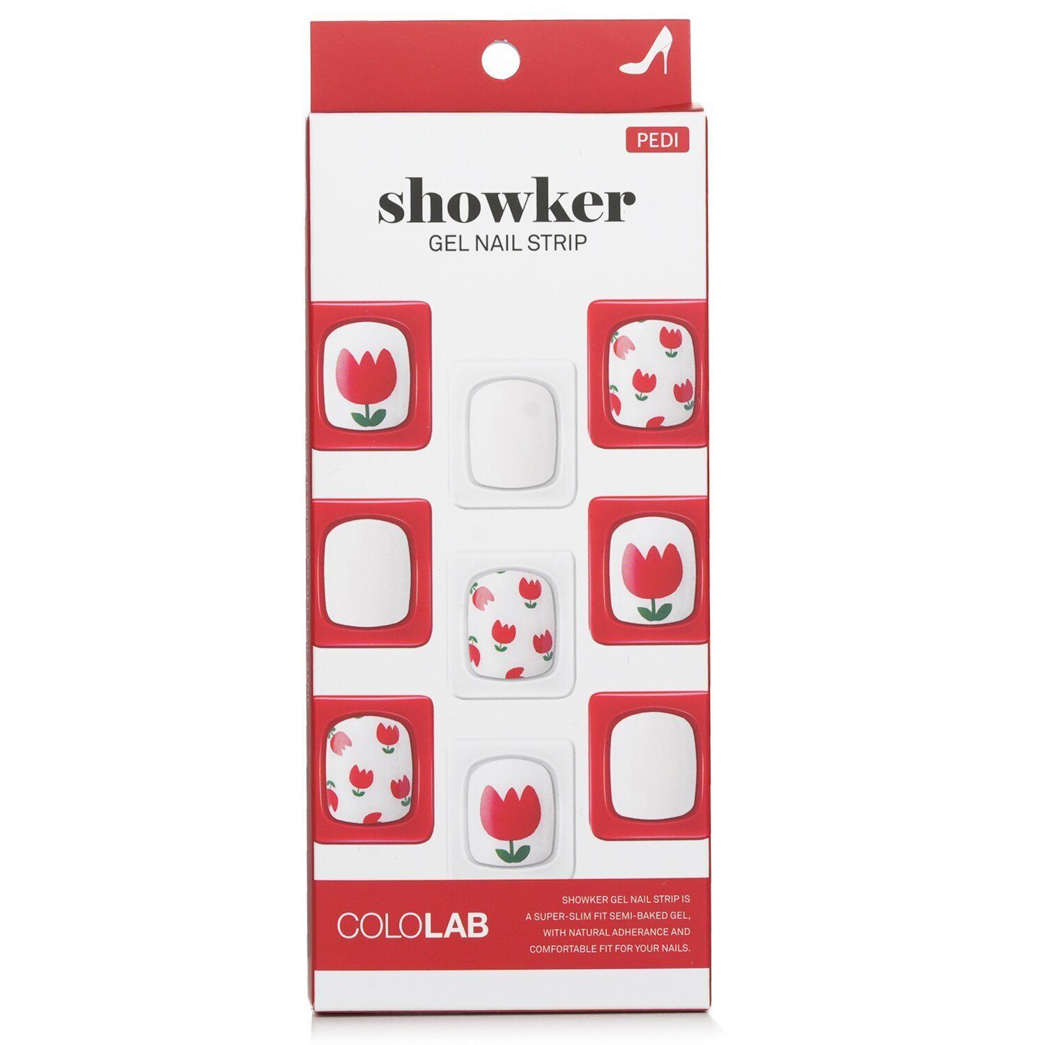 COLOLAB - Showker Gel Nail Strip # CPA801 Tulip Festival 643104 1pcs