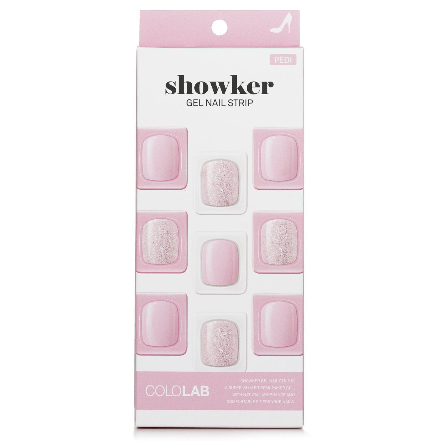 COLOLAB - Showker Gel Nail Strip # CPG107 Romantic Tutu 643197 1pcs