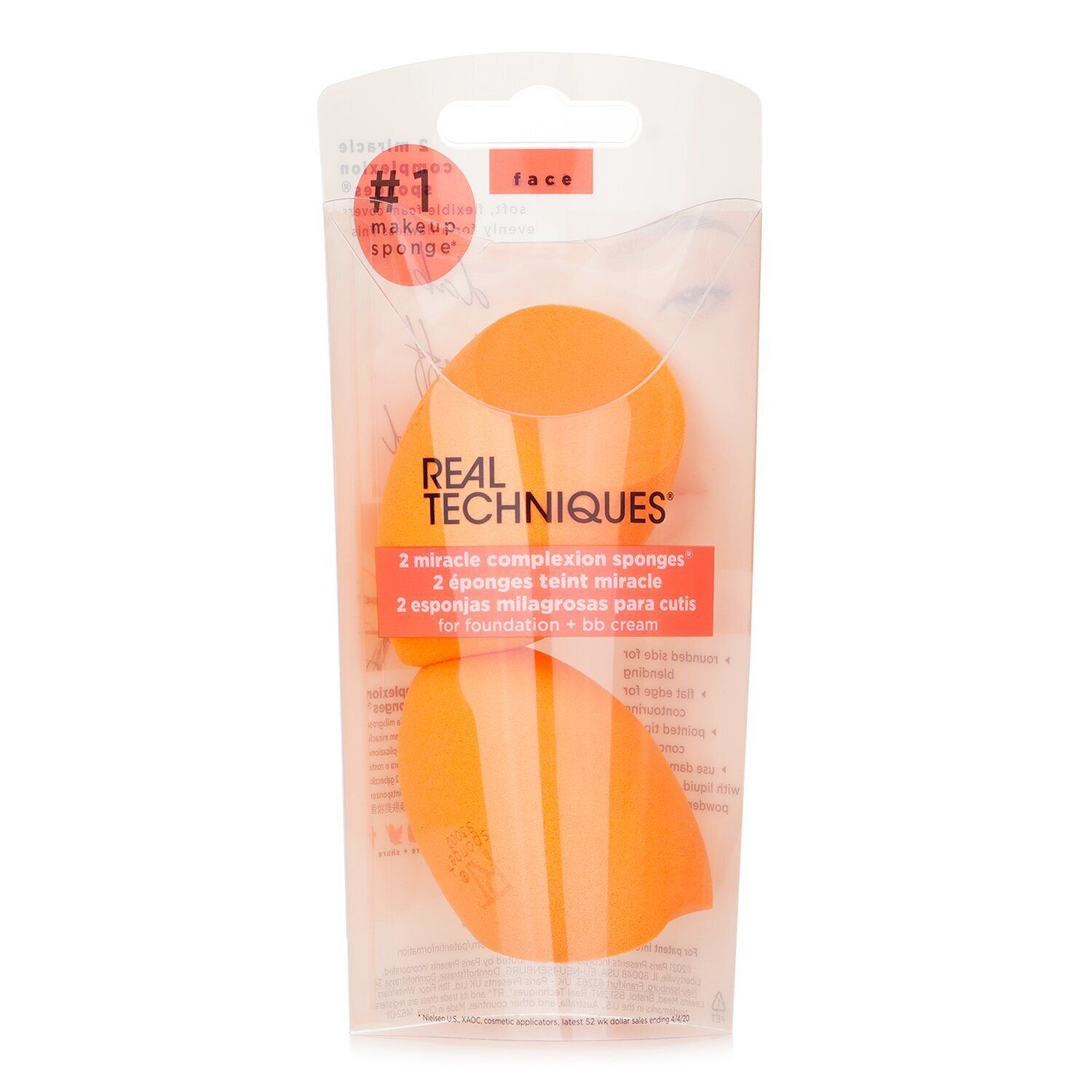 REAL TECHNIQUES - 2 Miracle Complexion Sponges 014624 -