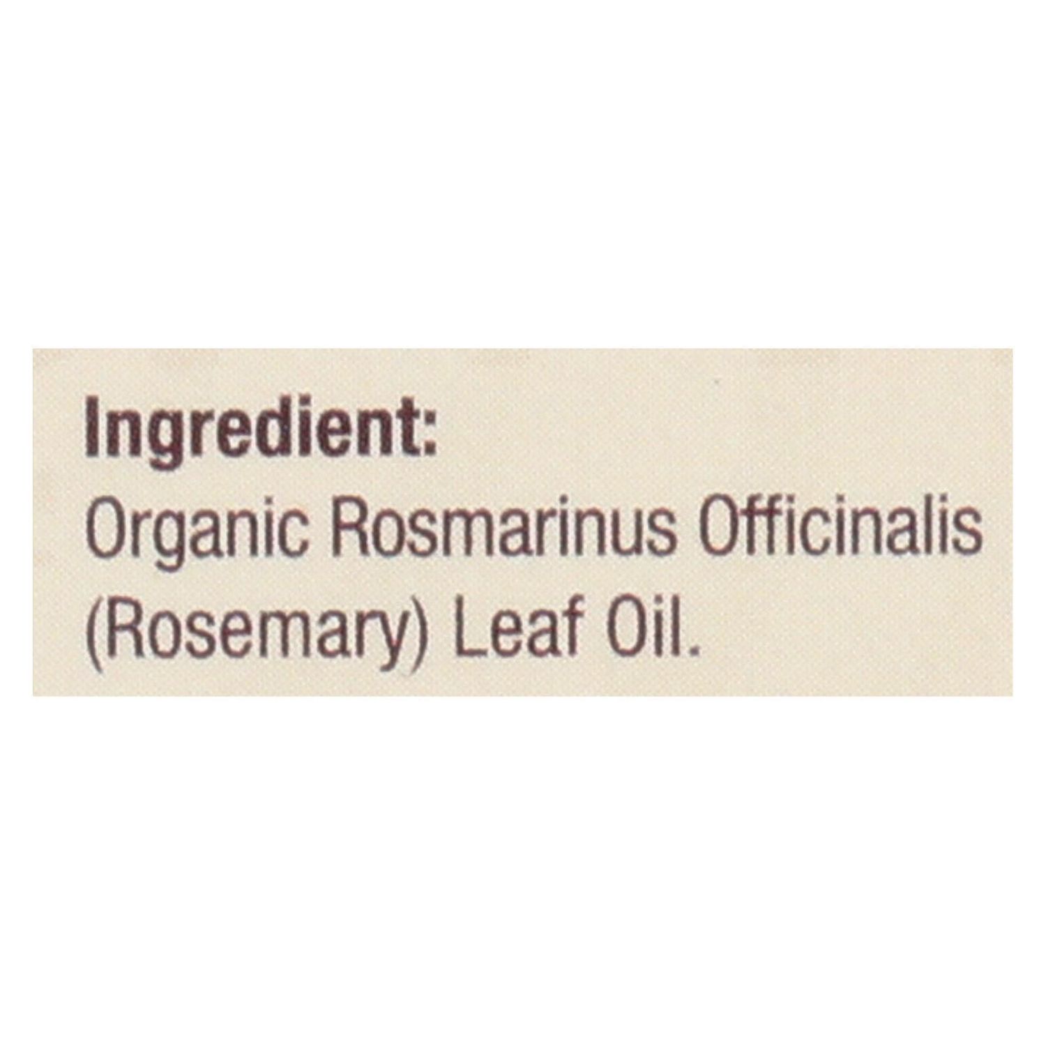 Nature&#39;s Answer - Organic Essential Oil - Rosemary - 0.5 Oz.
